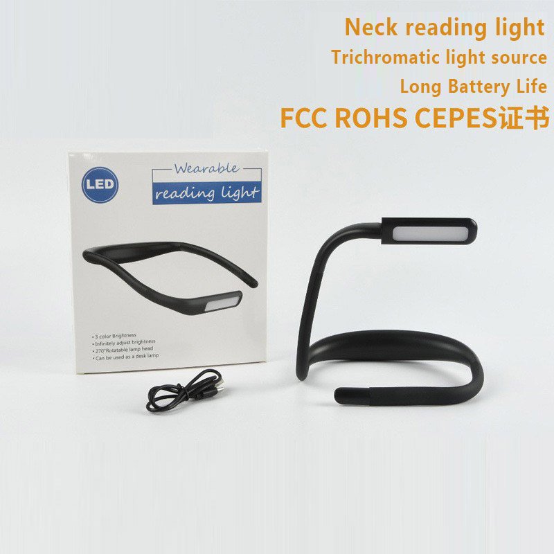Wholesale LED Neck Reading Light Book Light for Reading in Bed 3 Colors & 3 Brightness Adjustable Perfect for Reading Knitting