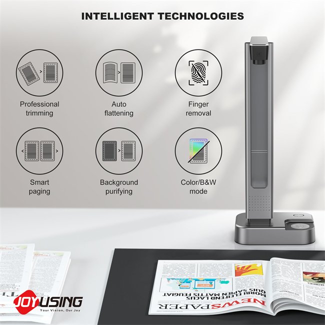 Joyusing Book Scanner Automatic Ocr A3 16MP Portable Personal Desktop Scanner