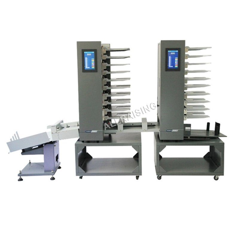 Automatic Calendar Paper Sheet Collator Stacking Machines Price 6 10 12 Bins A3 A4 Collating Gathering Machine for Book