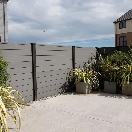 Easy to Install High Strength Aluminum Post Fence Panels Wpc Pond Fence Light Weight Wpc Wall Panel Fence