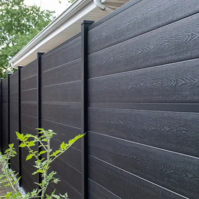 Easy to Install High Strength Aluminum Post Fence Panels Wpc Pond Fence Light Weight Wpc Wall Panel Fence
