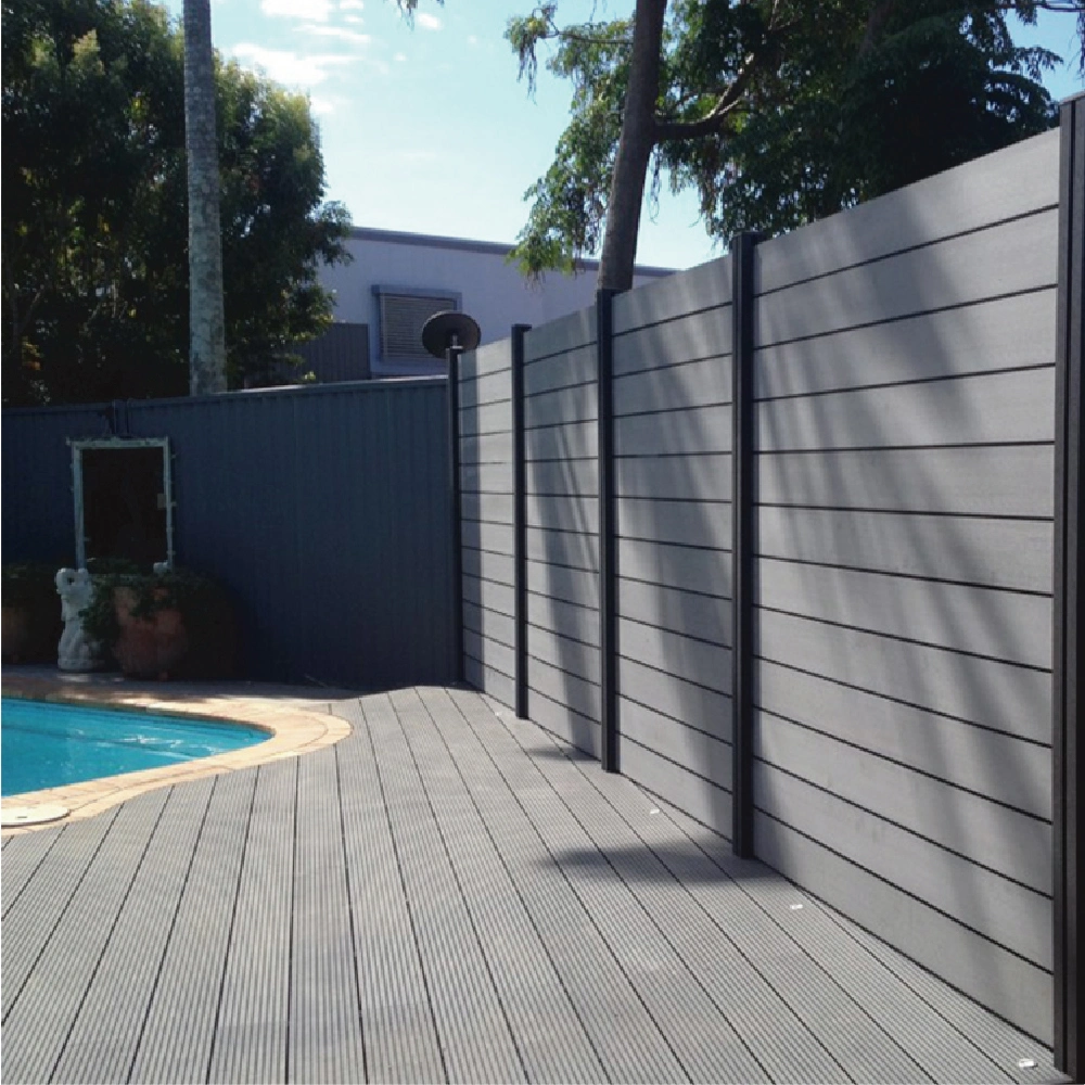Easy to Install High Strength Aluminum Post Fence Panels Wpc Pond Fence Light Weight Wpc Wall Panel Fence
