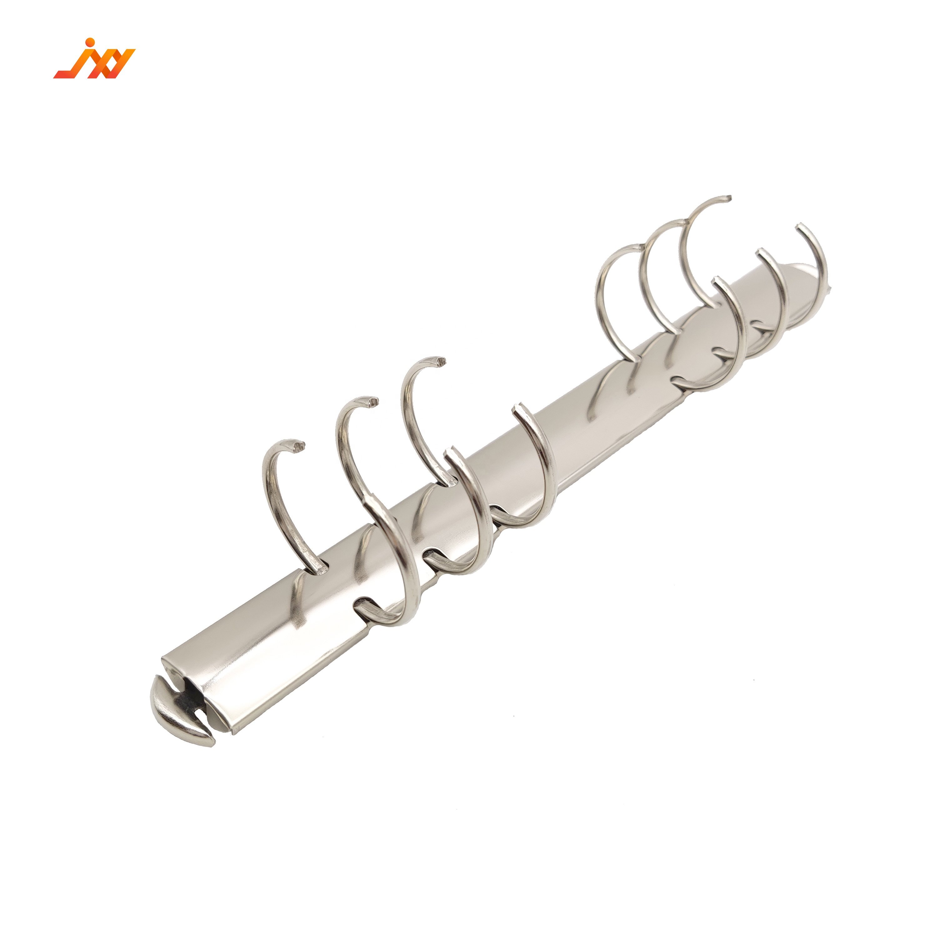 Book Binding Clip Binder 6 Ring Binder Mechanism Clip on Notebook A7/A6/A5/B5/A4 Ring Clip Factory Metal with Plate Ring Metal