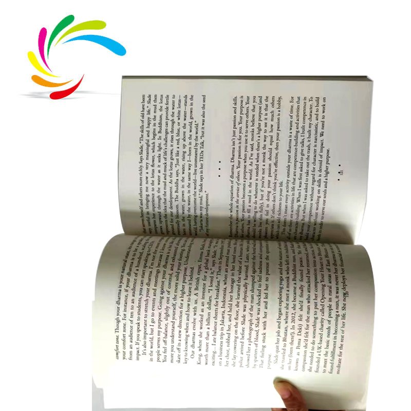 New arrival factory wholesale paperback book print light weight paper Bestseller motivative stock book Think like a monk