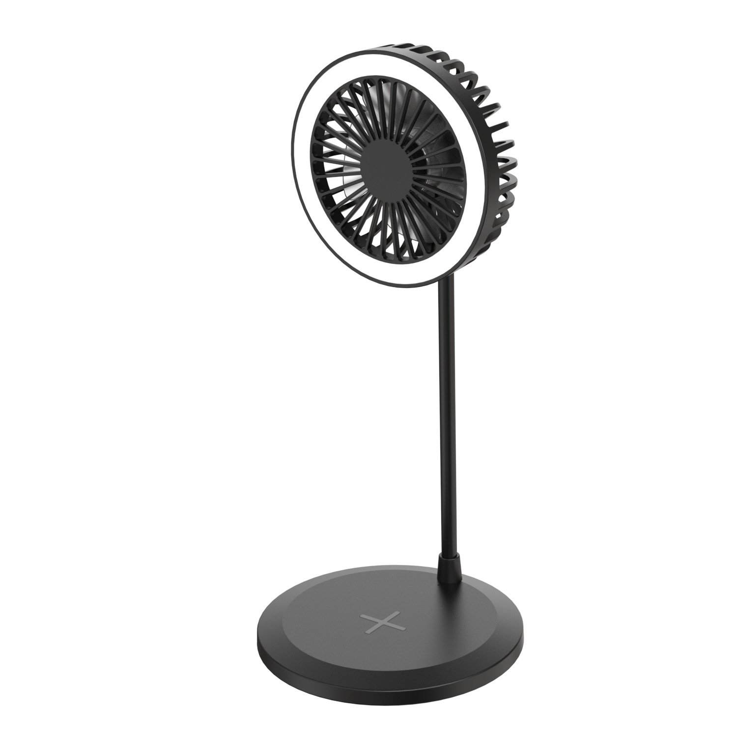 Hot selling Desktop Fan With Ring Light & Wireless Charger