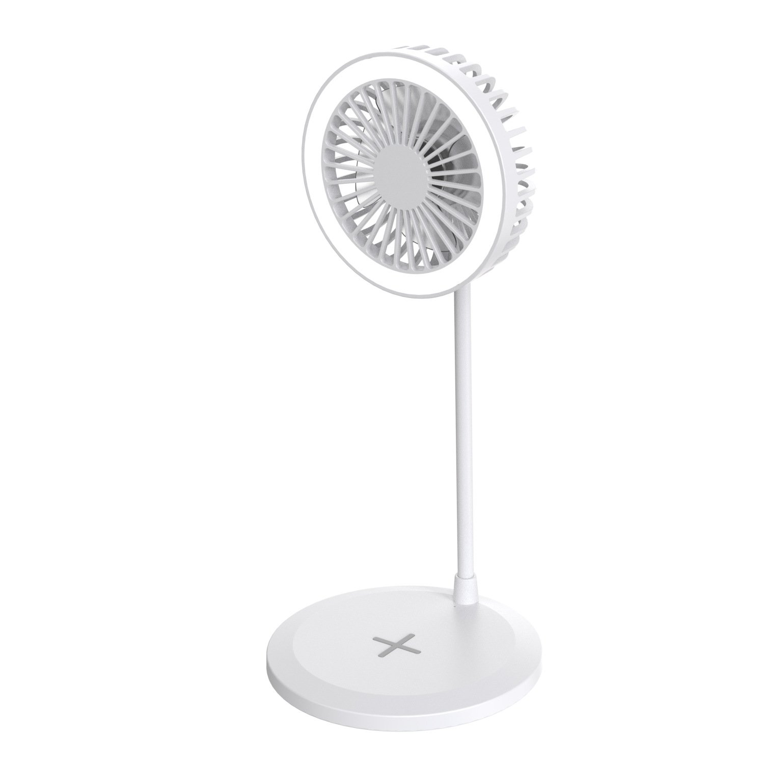 Hot selling Desktop Fan With Ring Light & Wireless Charger