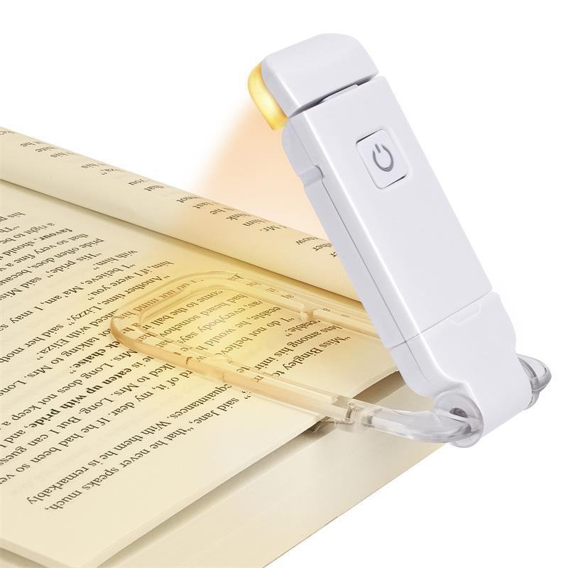 Portable Mini Eye Protection Bookmark Clip desk lamp Brightness Adjustable Folding LED USB Reading Rechargeable Book Light