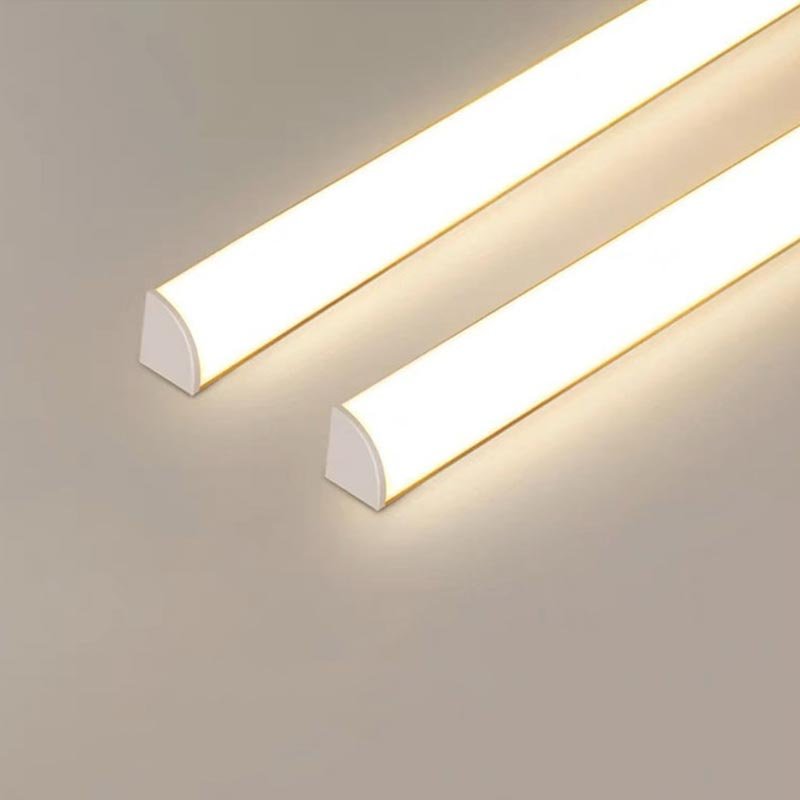 Black V LED Aluminium Profile Wall Desk Book Shoes Cabinet Tool Box Wardrobe Corner Tape Light Channel corner led profile
