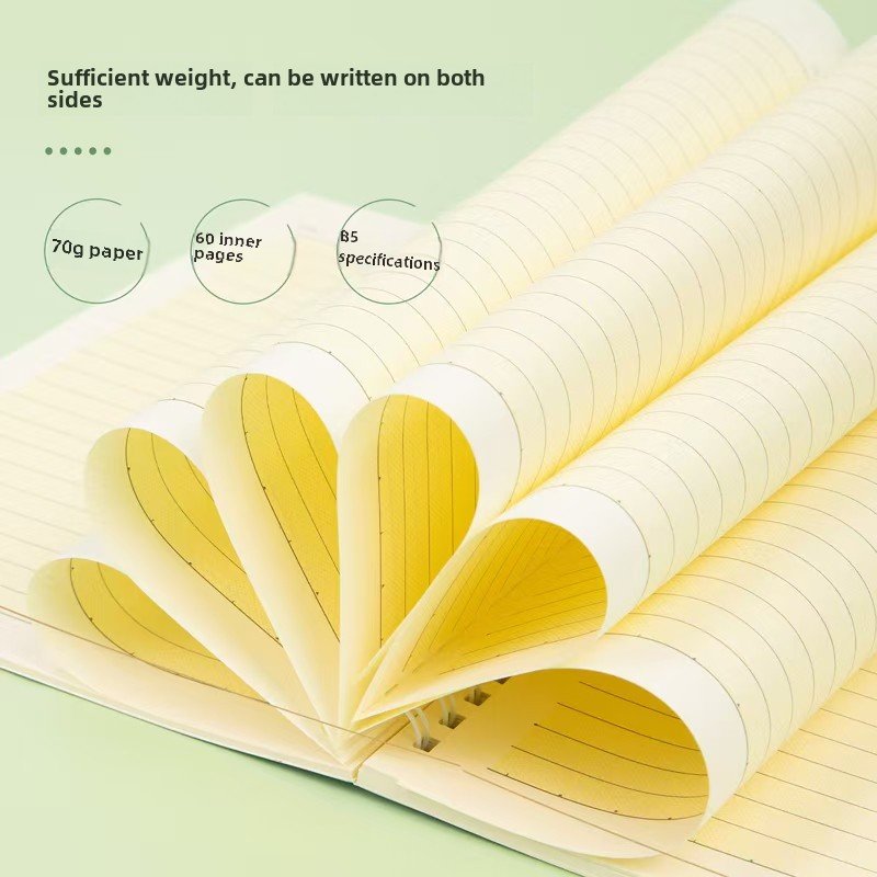 deli Patented Anti-Blue Light B5/60 Spiral Notebook Coil 4-Pack Junior High Senior High School Student Eye Protection Notebook