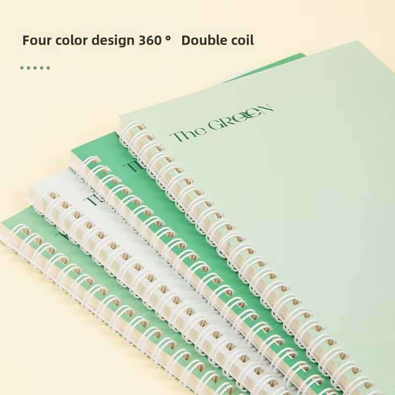 deli Patented Anti-Blue Light B5/60 Spiral Notebook Coil 4-Pack Junior High Senior High School Student Eye Protection Notebook