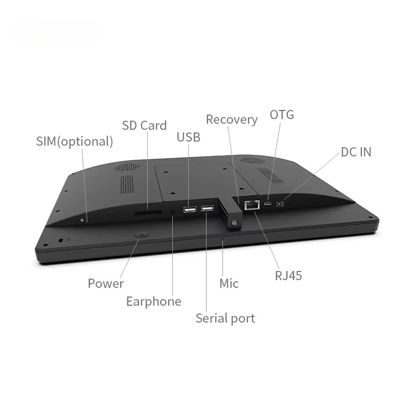 Customized Wall mount 13.3 inch LCD touch screen POE LED Light Bar Booking System Conference Meeting room Android tablet