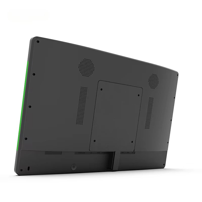 Customized Wall mount 13.3 inch LCD touch screen POE LED Light Bar Booking System Conference Meeting room Android tablet