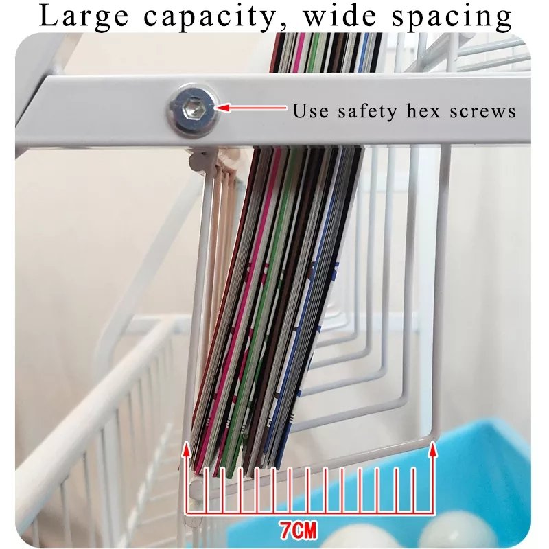 Hot selling family children organizer storage bookshelf toy storage box Home children's book storage rack