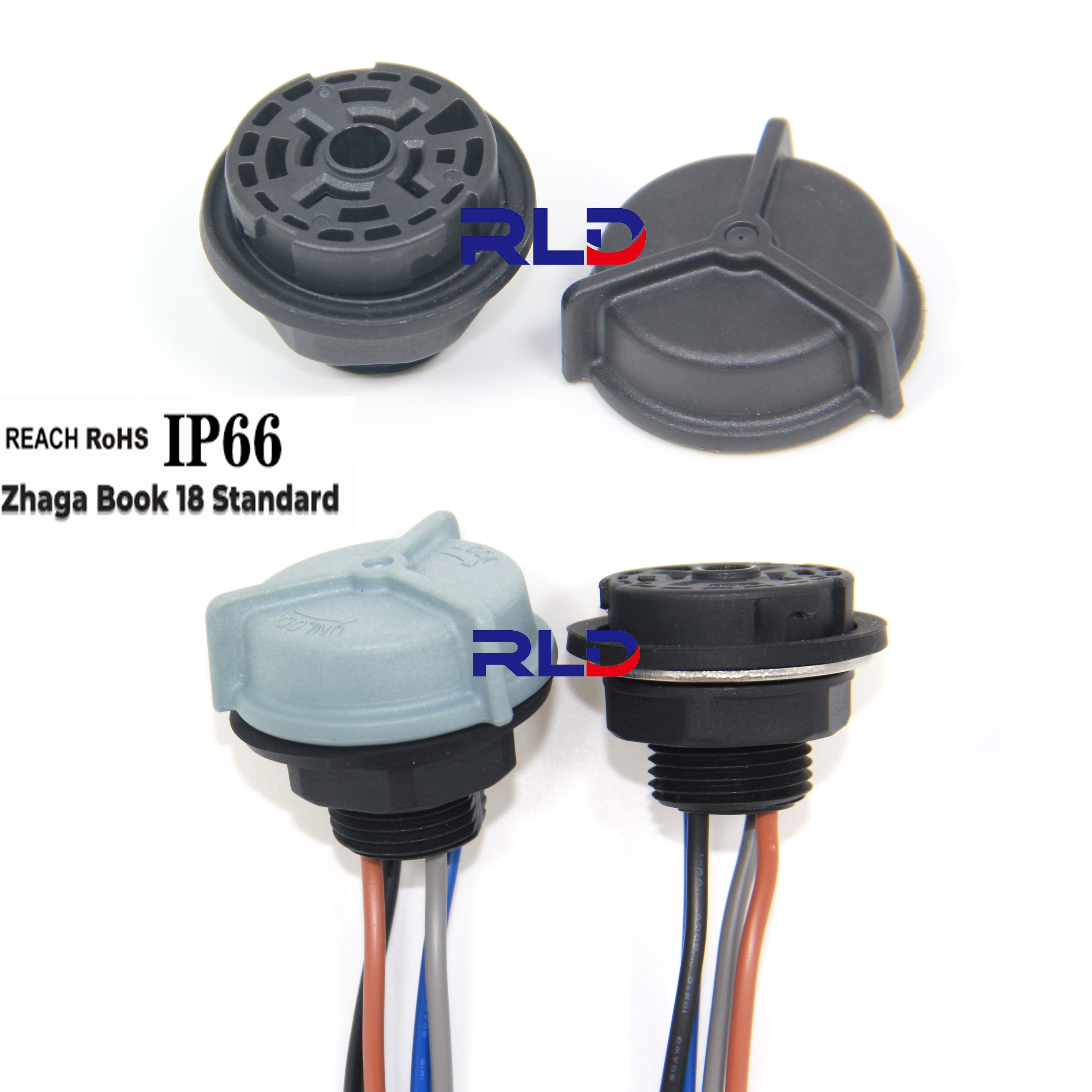 Zhaga Book18 4 PIN Zhaga Receptacle Socket