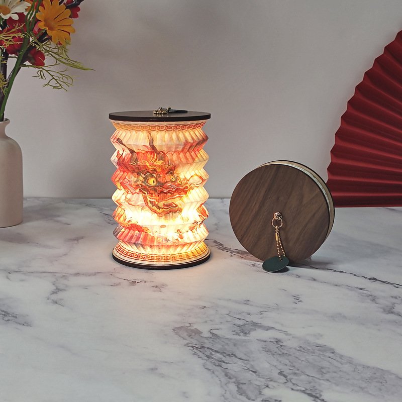 Foldable Book Lantern Lamp Creative Gift Folding Small Lantern Light