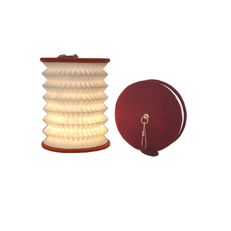 Foldable Book Lantern Lamp Creative Gift Folding Small Lantern Light