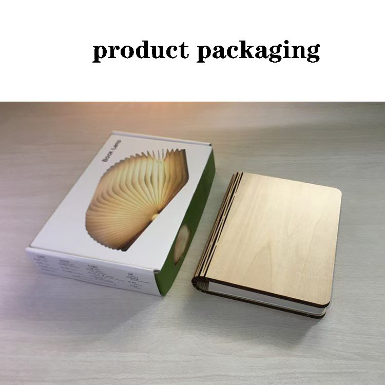 Creative Red Folding Book Light Sound LED Night Light Music Touch Luminous Reading Lamp Flexible Small Size Gift