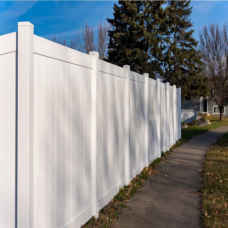 Vinyl PVC Privacy fences Garden Fencing 6x8ft and 6x6ft White durable yard contemporary fence Panels