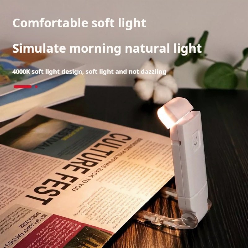 Usb Rechargeable Book Reading Light Brightness Adjustable Led Clip On Book Light Eye Care Book Lamp For Kids Read Lamp Bedroom