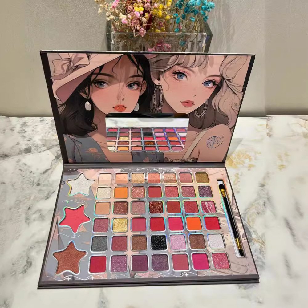 New style 45-Color New style ONEYIOO Eye Shadow Book stage performance Pressed Glitter Eyeshadow Factory Direct Waterproof