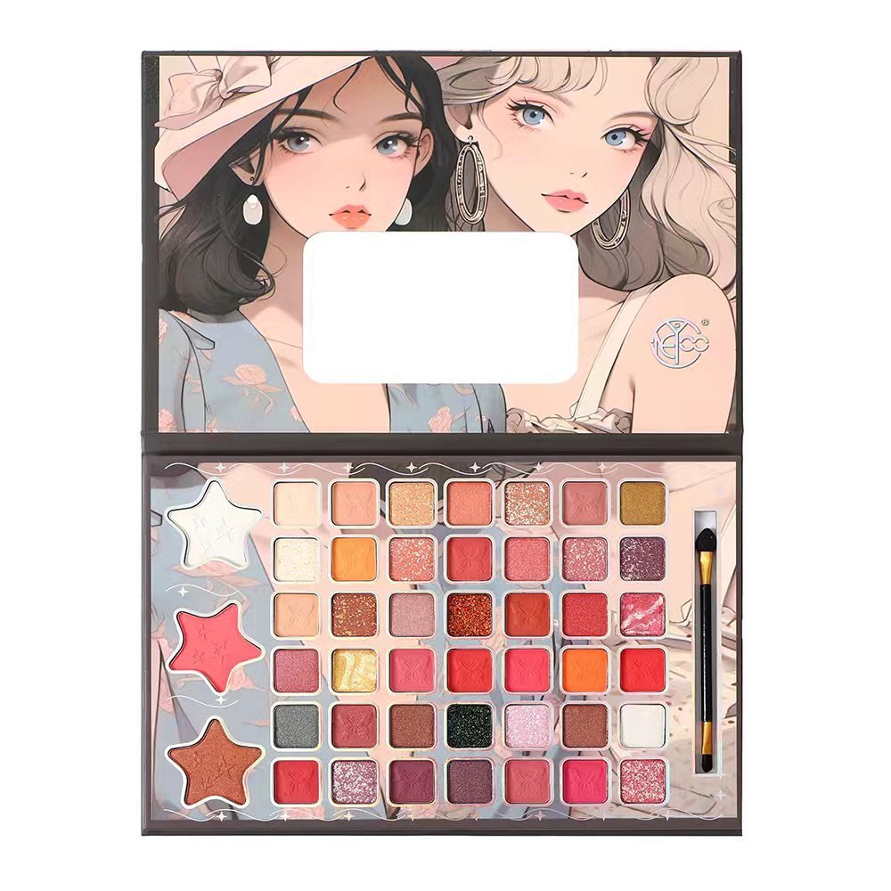 New style 45-Color New style ONEYIOO Eye Shadow Book stage performance Pressed Glitter Eyeshadow Factory Direct Waterproof
