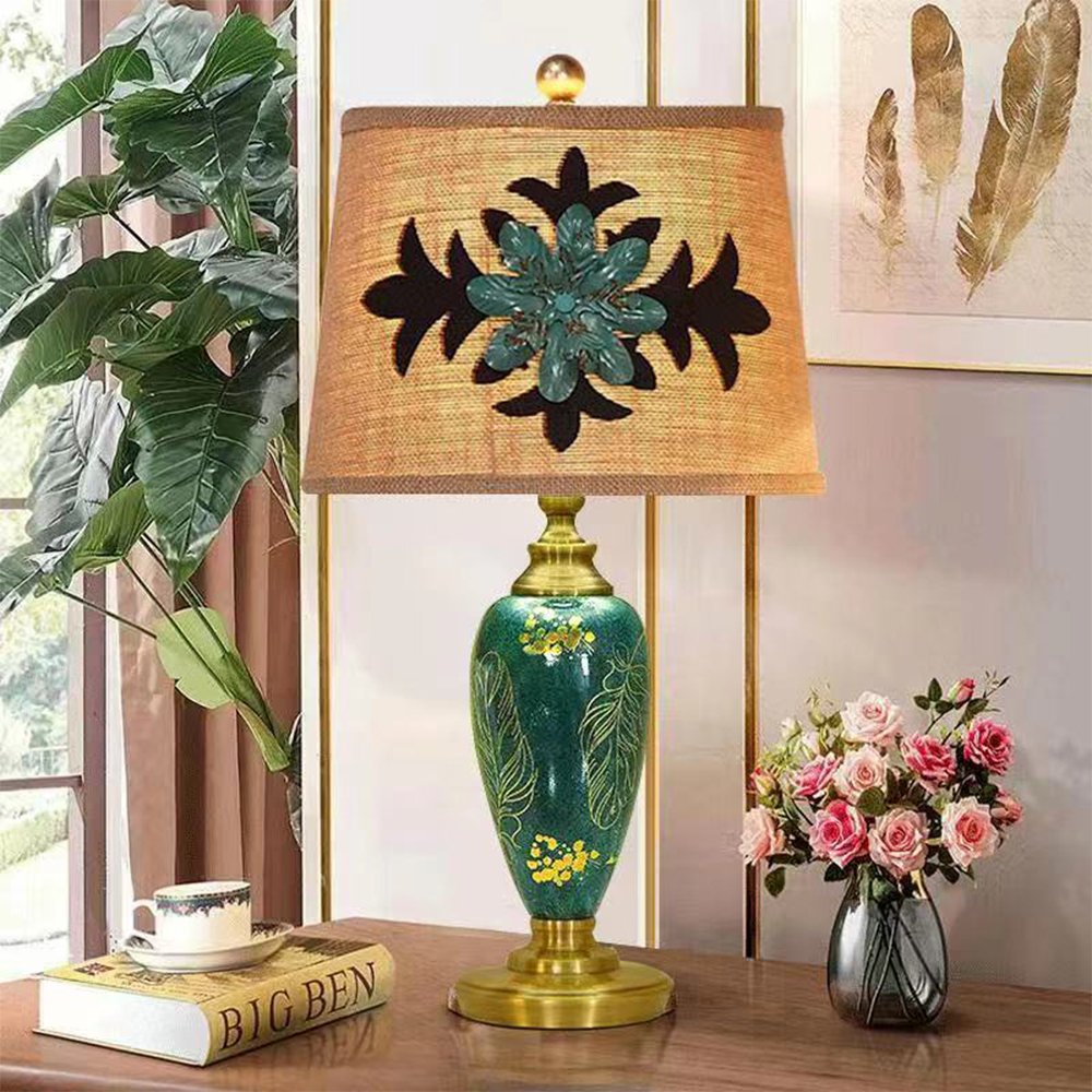 American Retro LED Table Lamp European Luxury Night lamps home decor Living Room Hotel Bedroom bedside lamp Desk Light