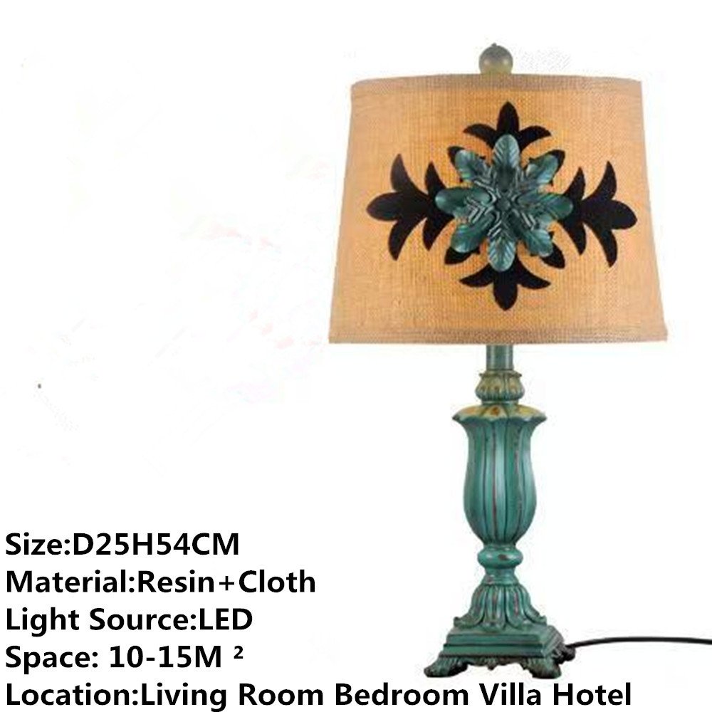 American Retro LED Table Lamp European Luxury Night lamps home decor Living Room Hotel Bedroom bedside lamp Desk Light