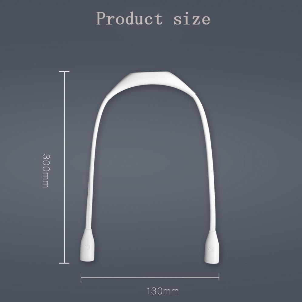 High Quality portable Rechargeable Neck Hung Lamp Touch indoor Sensor Bedside Reading LED night light lamp