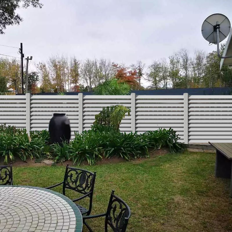 hamptons solar fence light pvc