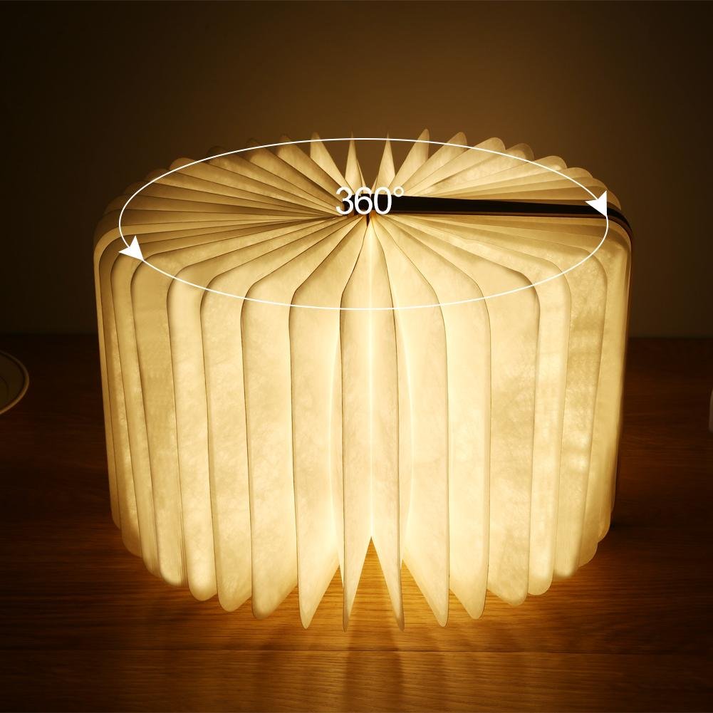Book Light Novelty Folding Book Lamp 5 Colors Folding Night Light Portable Desk Light