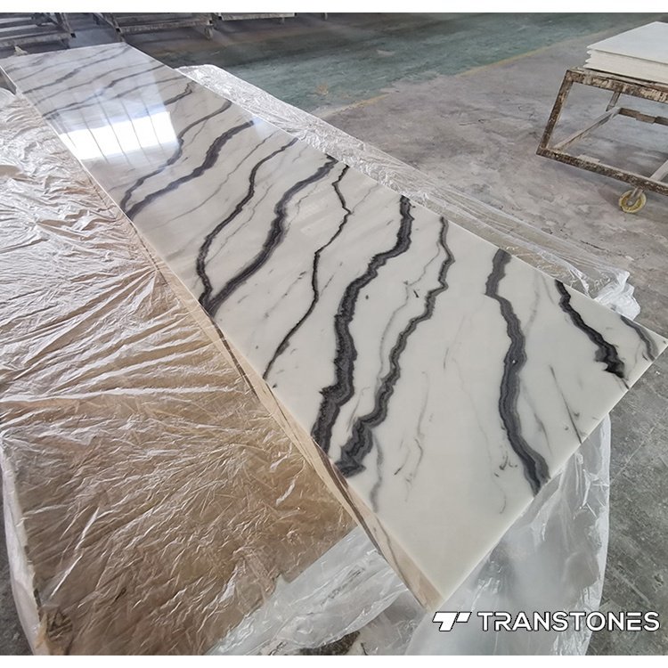 Alabaster Lighting Box Wall Decoration Panel Book Matched Epoxy Resin Screens & Room Dividers Faux Onyx Marble Wholesale Price