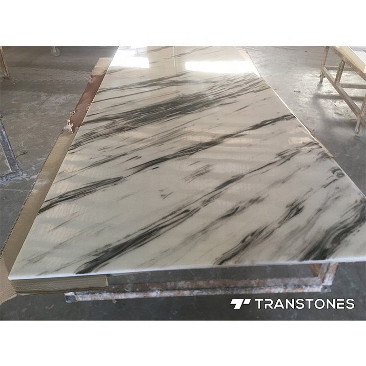 Alabaster Lighting Box Wall Decoration Panel Book Matched Epoxy Resin Screens & Room Dividers Faux Onyx Marble Wholesale Price
