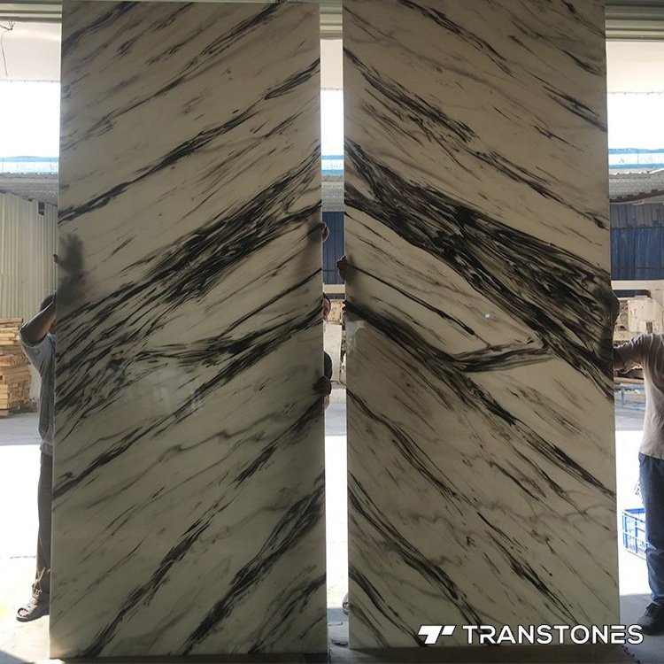 Alabaster Lighting Box Wall Decoration Panel Book Matched Epoxy Resin Screens & Room Dividers Faux Onyx Marble Wholesale Price