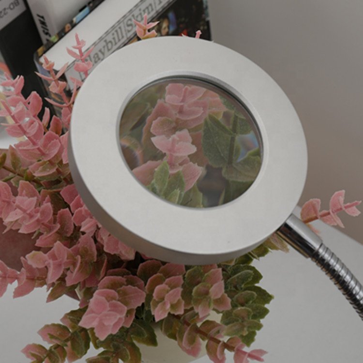 Factory direct portable mini usb led light desk lamp book reading flexible arm led desk lamp with led and magnifi