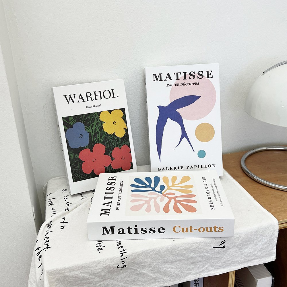 Fashionable faux books home decoration famous brand decor modern luxury books fake decorative book
