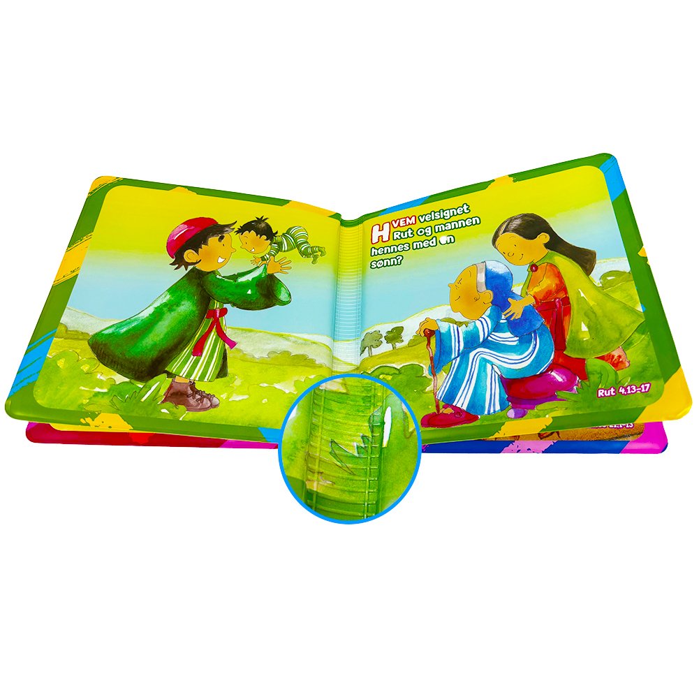 Custom Bible Bath Book with Soft PVC Bag Package Cute Cartoon PEVA Bath Book for Toddlers