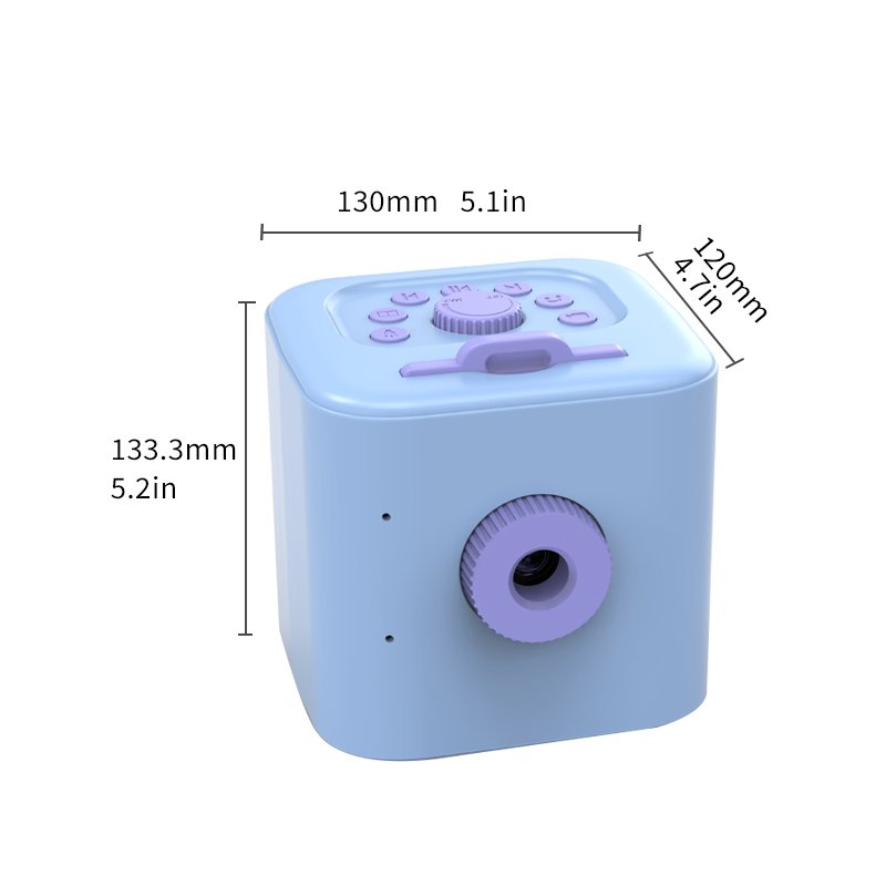 Customized contents kids bedtime learning projector night light story book with audio