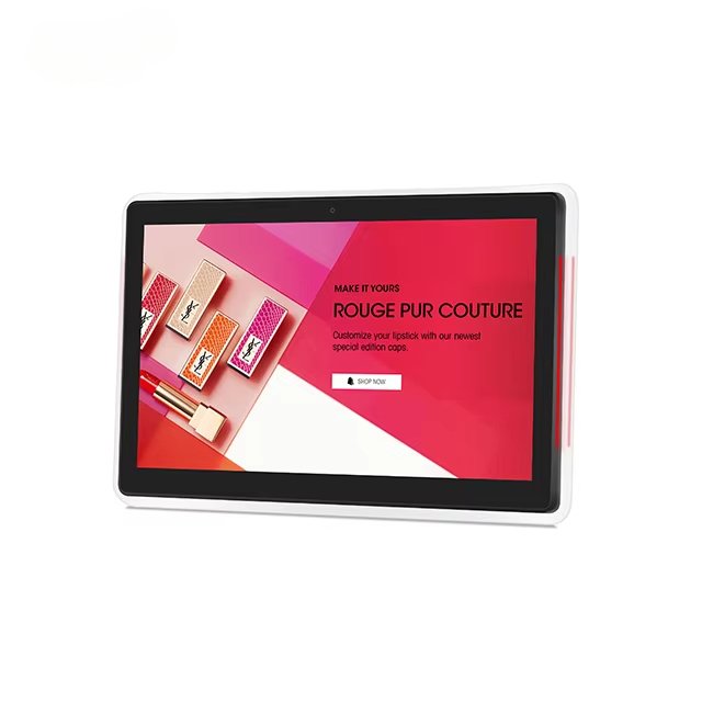 OEM wholesale Wall mount 15.6 inch touch screen POE LED Light Bar Booking System Meeting room Android digital tablet