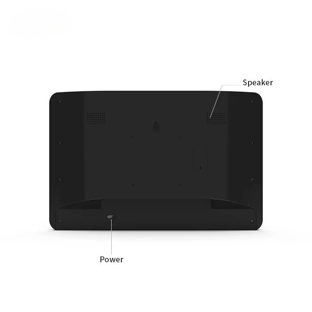 Wall mount 10.1 inch LCD touch screen colorful LED Light Bar Booking System RJ45 WIFI network android tab