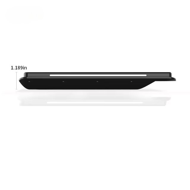 Wall mount 10.1 inch LCD touch screen colorful LED Light Bar Booking System RJ45 WIFI network android tab