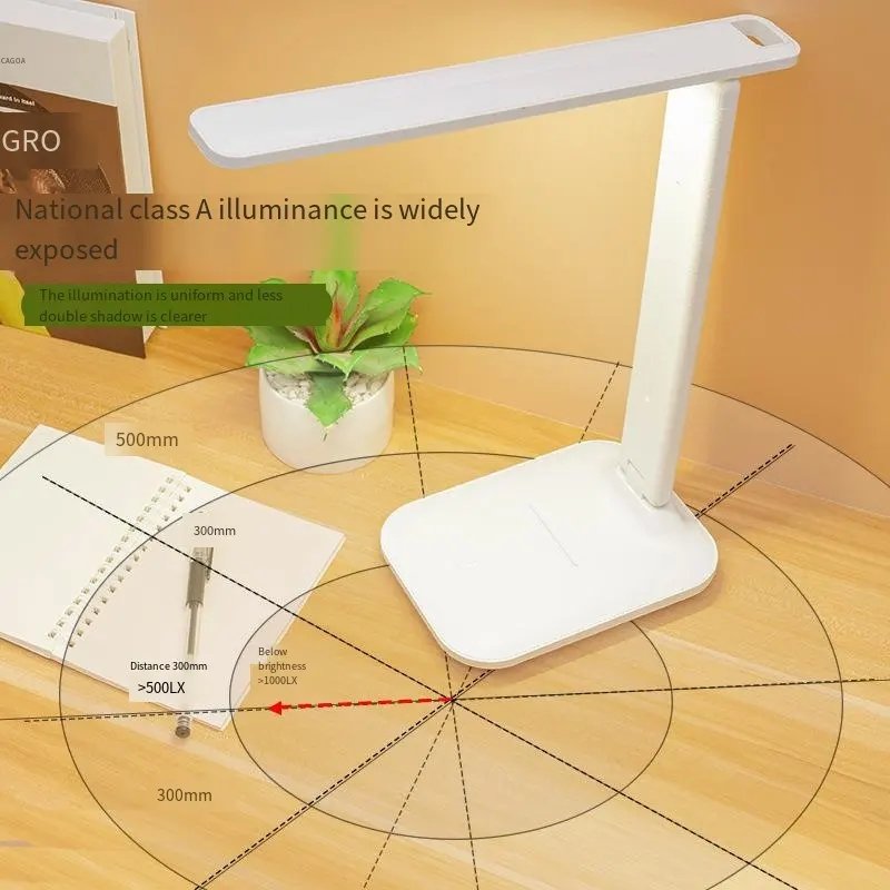 AdjustableCreative Bedside Lamp Eye Protection Folding Table Students Study Light Night Light