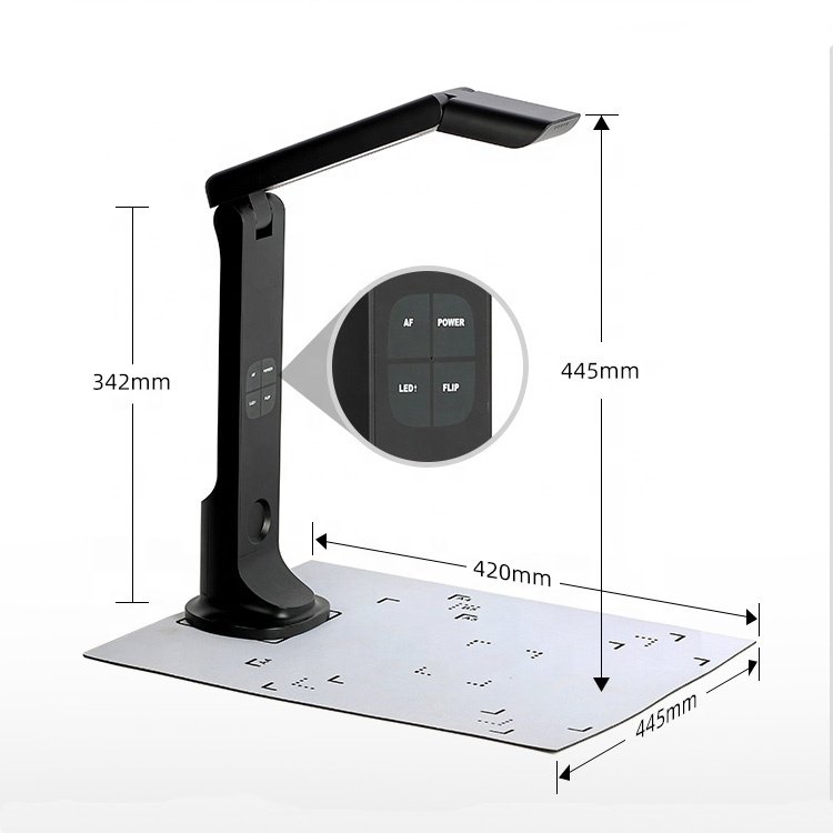 Autofocus High Definition USB Visual Presenter Document Scanner Document Camera 8M Black Guangdong Notebook Gamer Stock 24 Bit