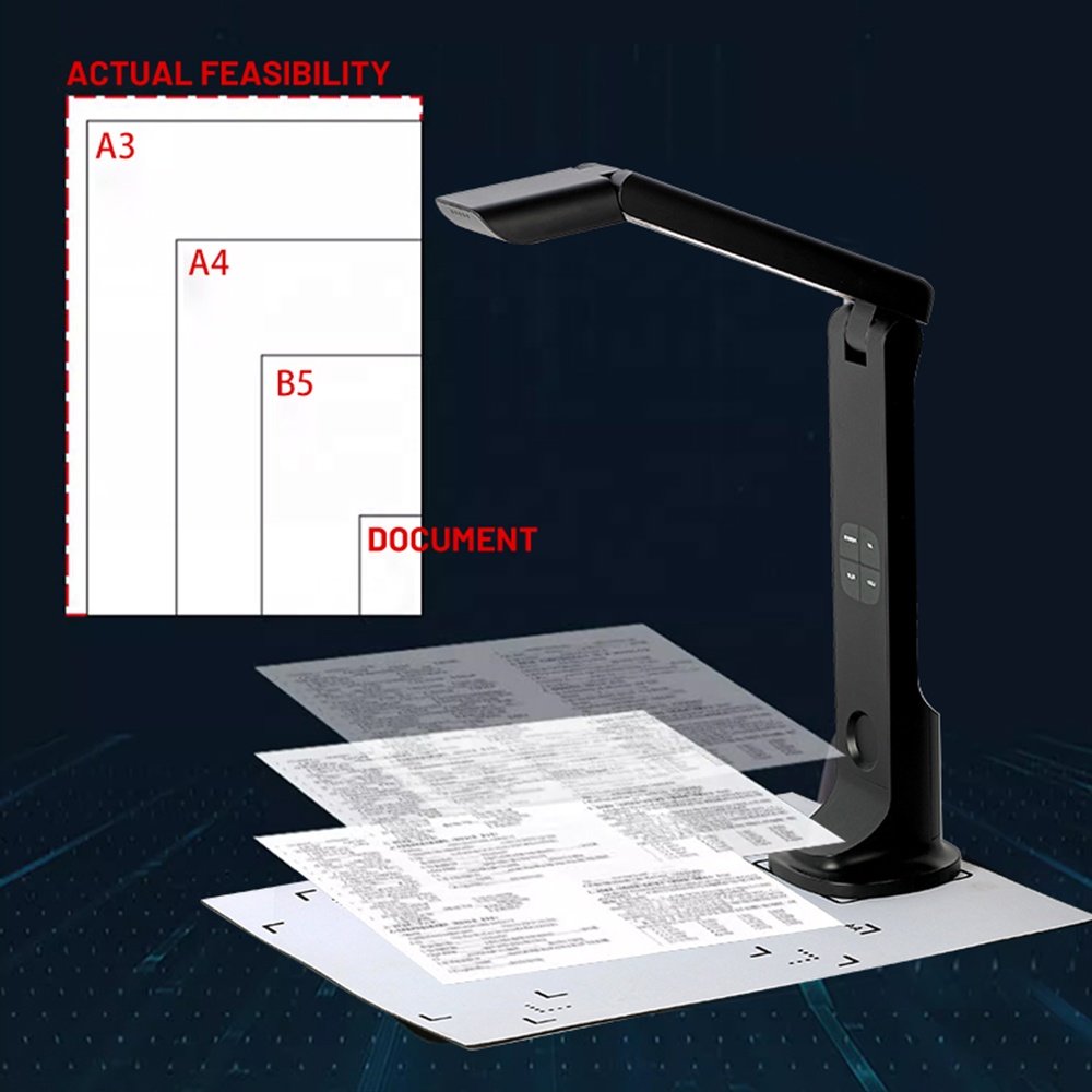 Autofocus High Definition USB Visual Presenter Document Scanner Document Camera 8M Black Guangdong Notebook Gamer Stock 24 Bit