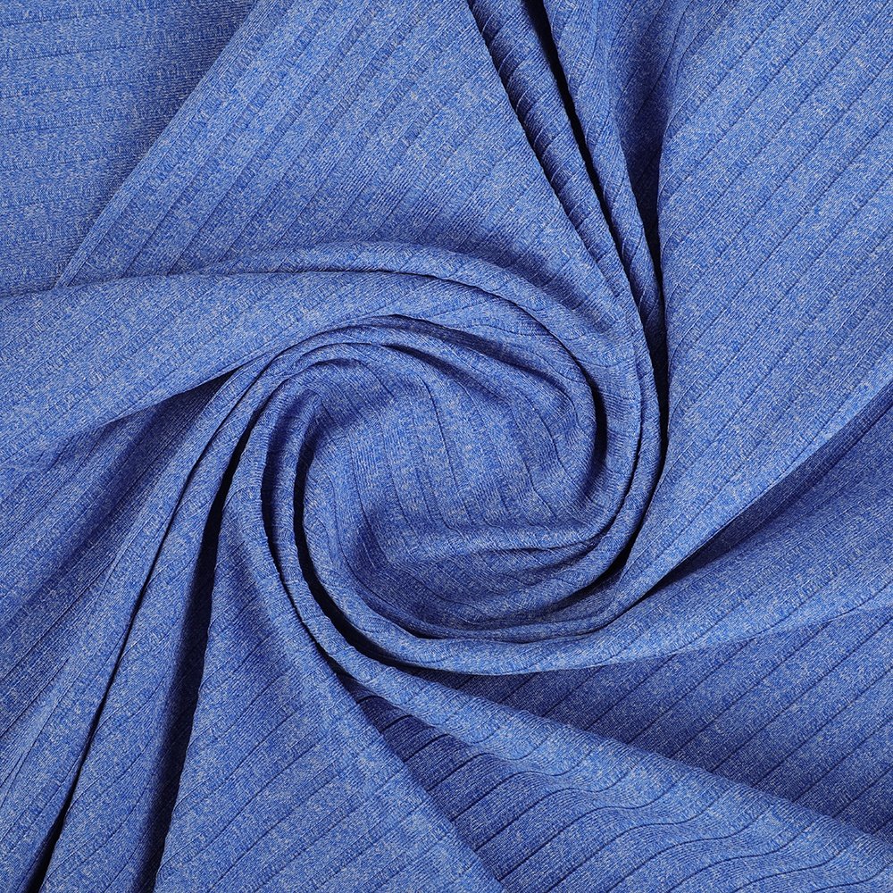 Good Stretch Light Weight 93% Recycle Polyester 7% Spandex Cation Cationic Stretch Rib Knit Fabric For Skirts