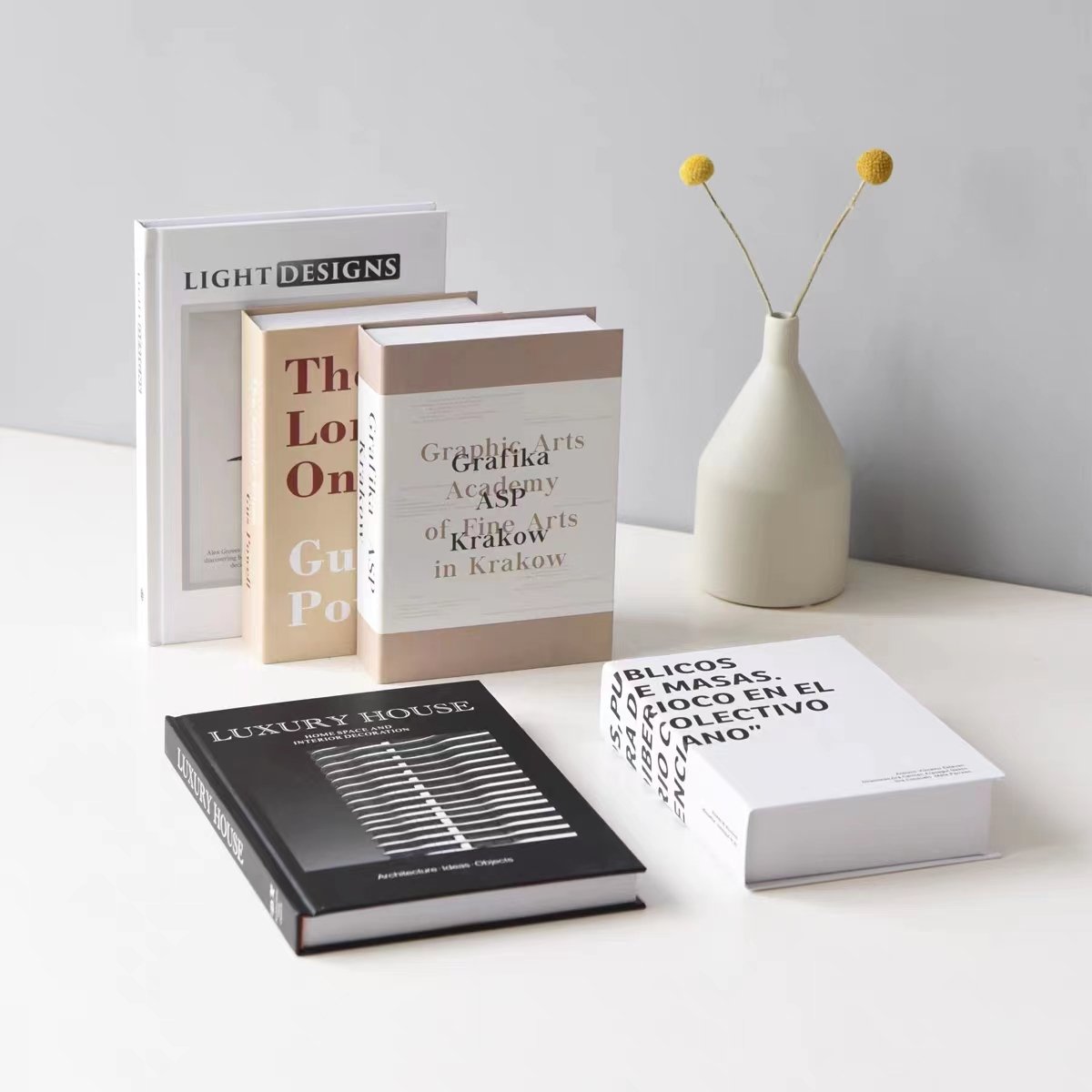 Dual Display Large Premium Decorative Books and Modern Decorative Book for Home Decor