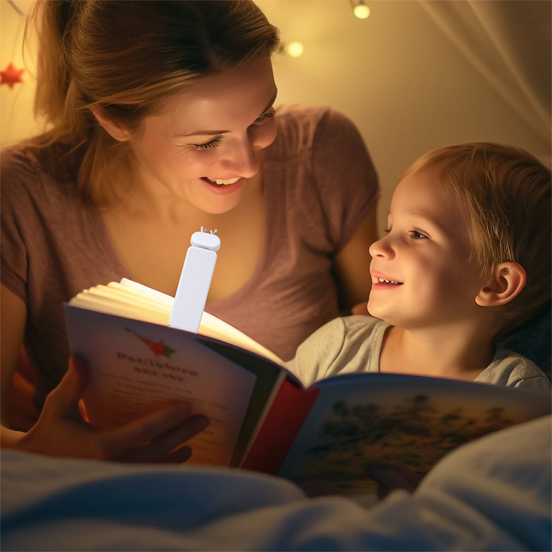 IMYCOO New Design 500mAh Mini Clip On Book Light USB Portable Rechargeable Adjustable Mini Reading LED Light For Eye Protection