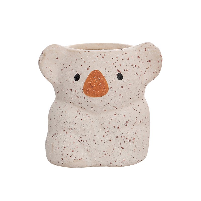 Creative Cute Koala Cement Scented Candle Jar Cup Soy Wax Aromatherapy Ceramic Jar Candle lasting creative fragrance ornaments
