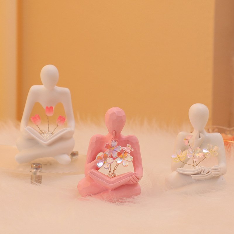 Bouquet Handmade New Creative Decoration Bedroom Decoration Gift Girlfriend a birthday present DIY Tulip Night Light