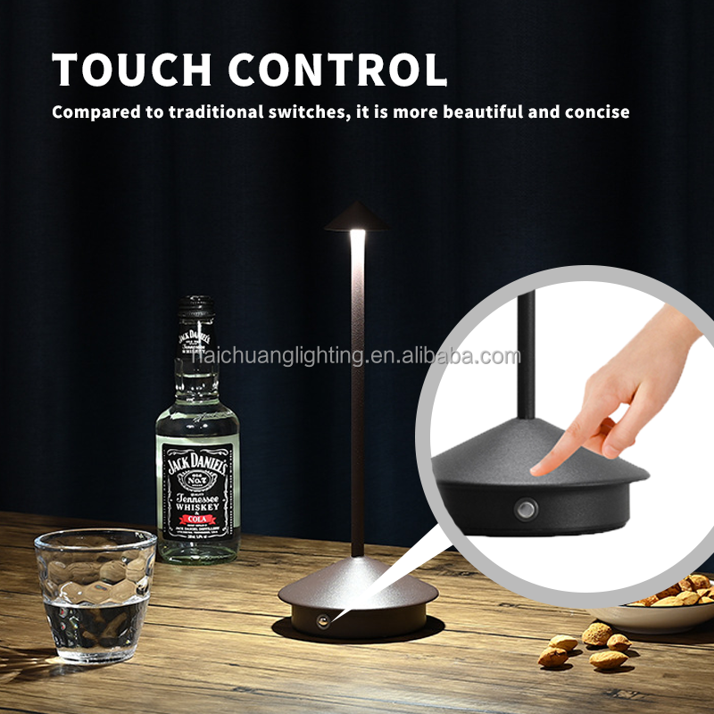 Portable reading desk lamp Luxury style led dimming cordless charging desk lamp for birthday gifts