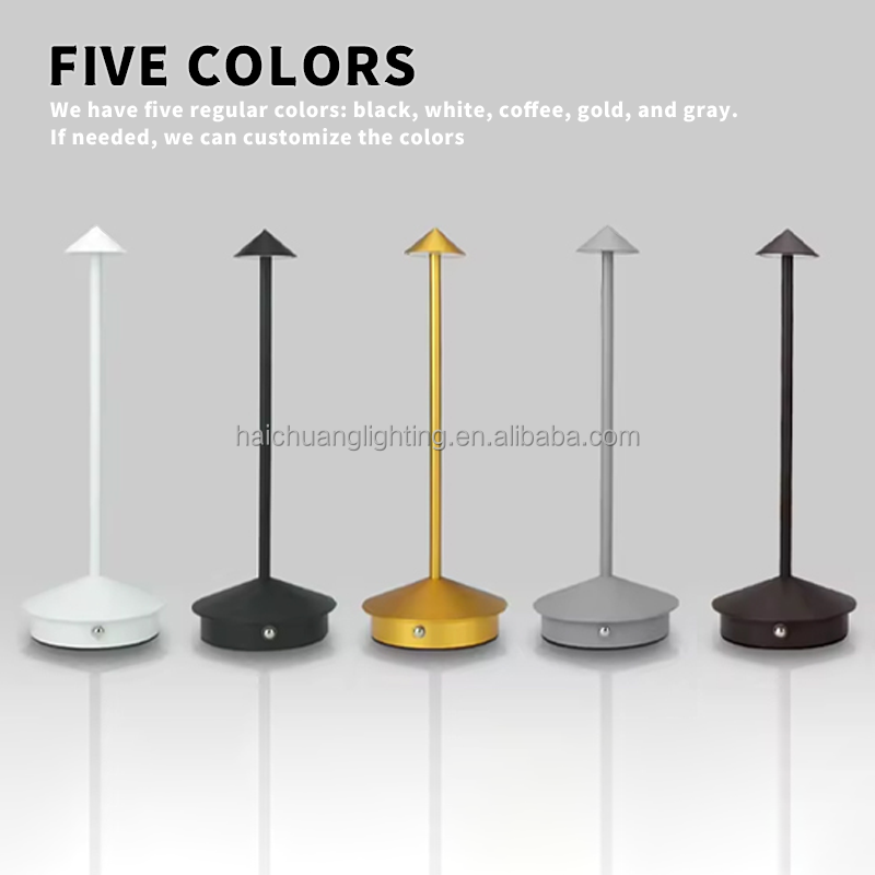 Portable reading desk lamp Luxury style led dimming cordless charging desk lamp for birthday gifts